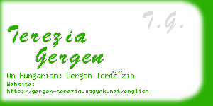 terezia gergen business card